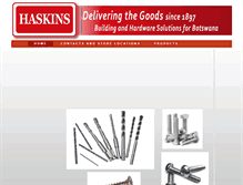 Tablet Screenshot of haskins.co.bw